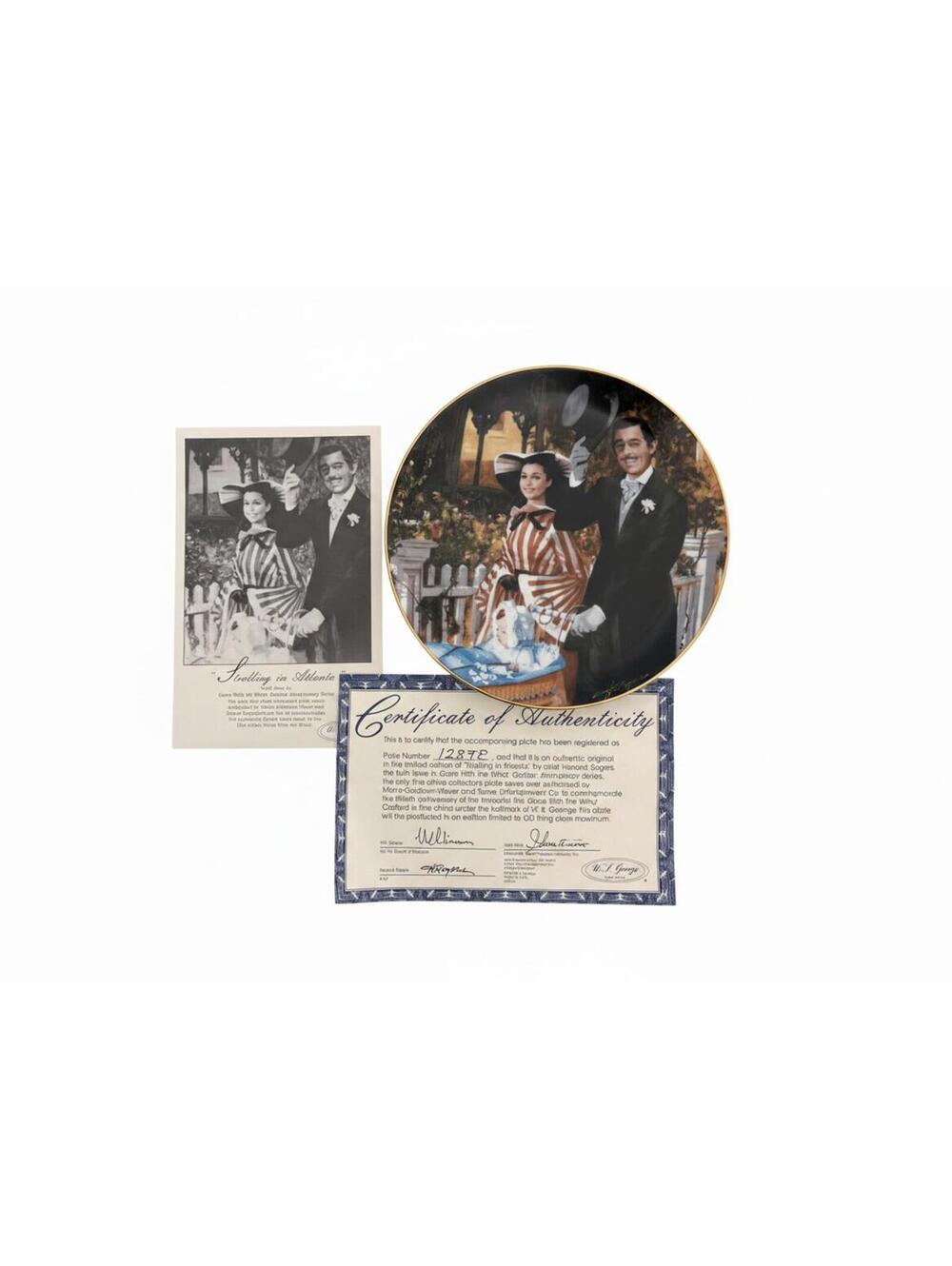 W.S. George "Strolling in Atlanta" Gone With the Wind Collector Plate (1989)